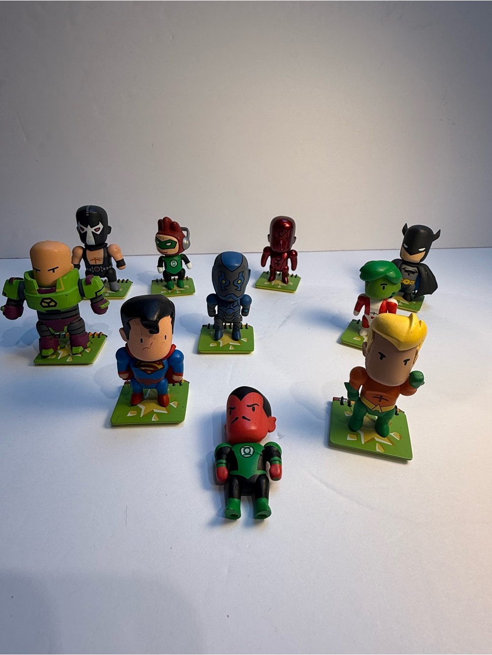 Set of 10 Scribblenauts with Foot Bases - Superman, Batman, ETC